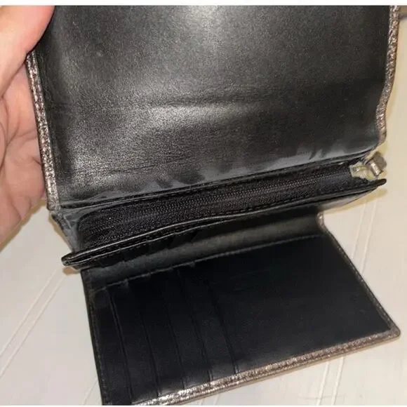 Coach Metallic Wallet Glitter Shiny Sparkle! Very Nice - Picture 6 of 6